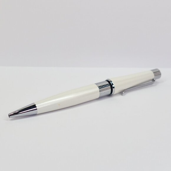 Cross Beverly / Pearlescent White Lacquer / Chrome Ballpoint Pen / Gift Pen - Picture 1 of 7
